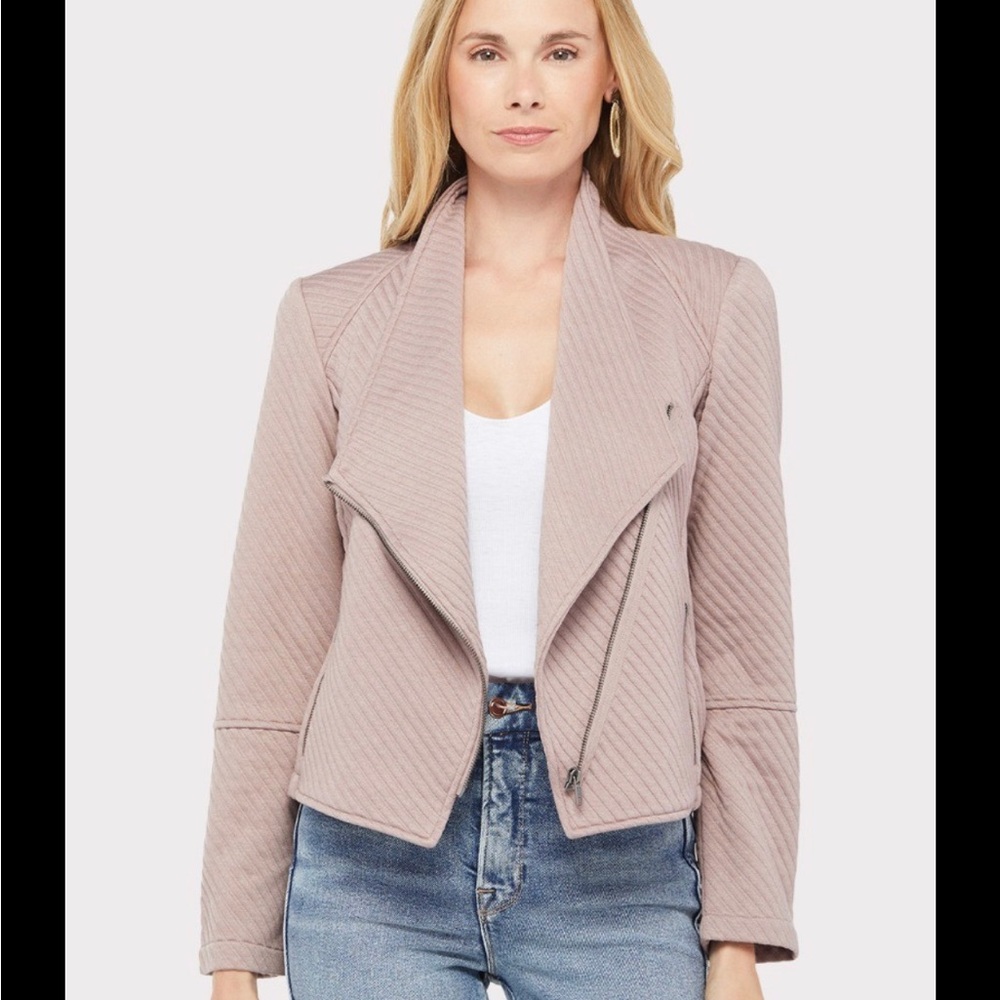 BB Dakota pink Moto Jacket- EUC